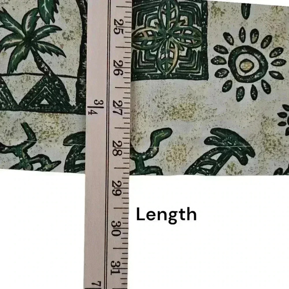 Vintage Malihini Hawaiian Shirt Size L Inside Out Short Sleeve Island Tribal - Picture 8 of 8